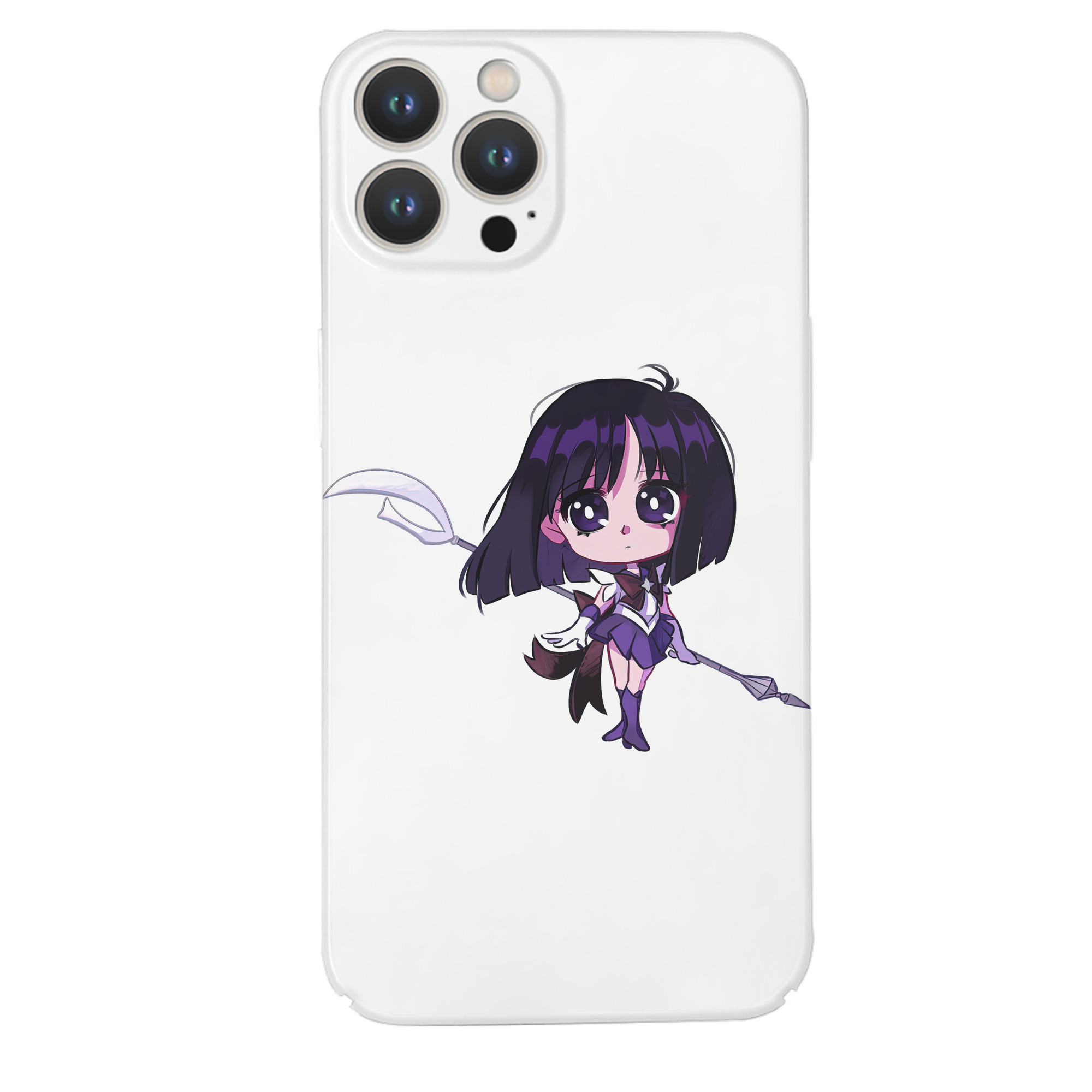 （画像用） 美少女戦士セーラームーン 土萠ほたる Sailor Moon Tomoe Hotaru （セーラーサターン；Sailor Saturn） 【iPhone 14シリーズ対応】ハードケース